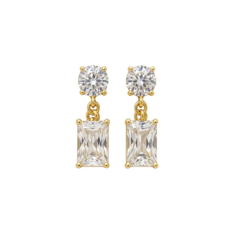 Brinco Zircônias Pendurado