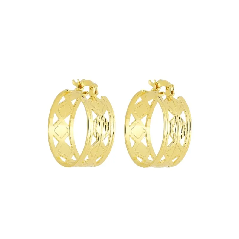 Argola Losango Trabalhada