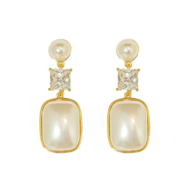 Brinco Pendente de Pérola