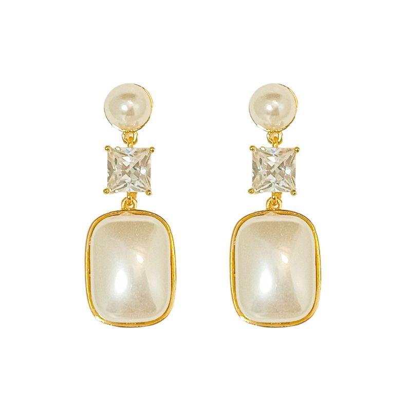 Brinco Pendente de Pérola