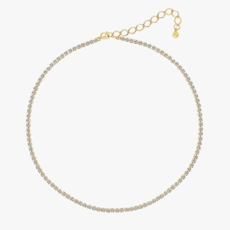 Choker de Zircônias Riviera Transparente