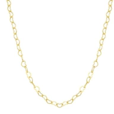 Corrente Malha Coração 45cm 5mm