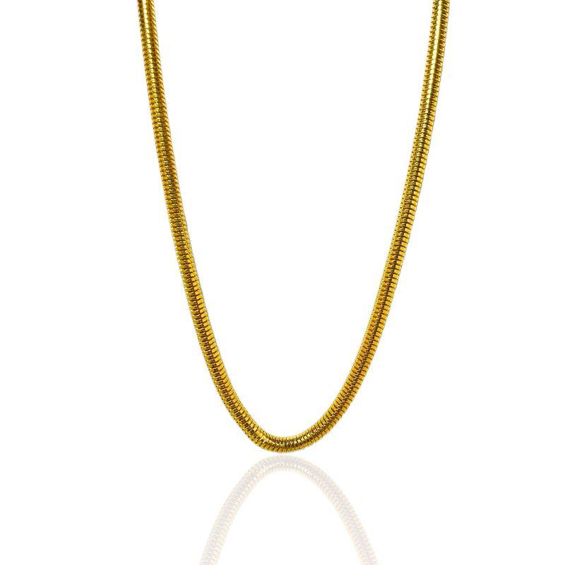 Corrente Maxi Snake Banhado a Ouro