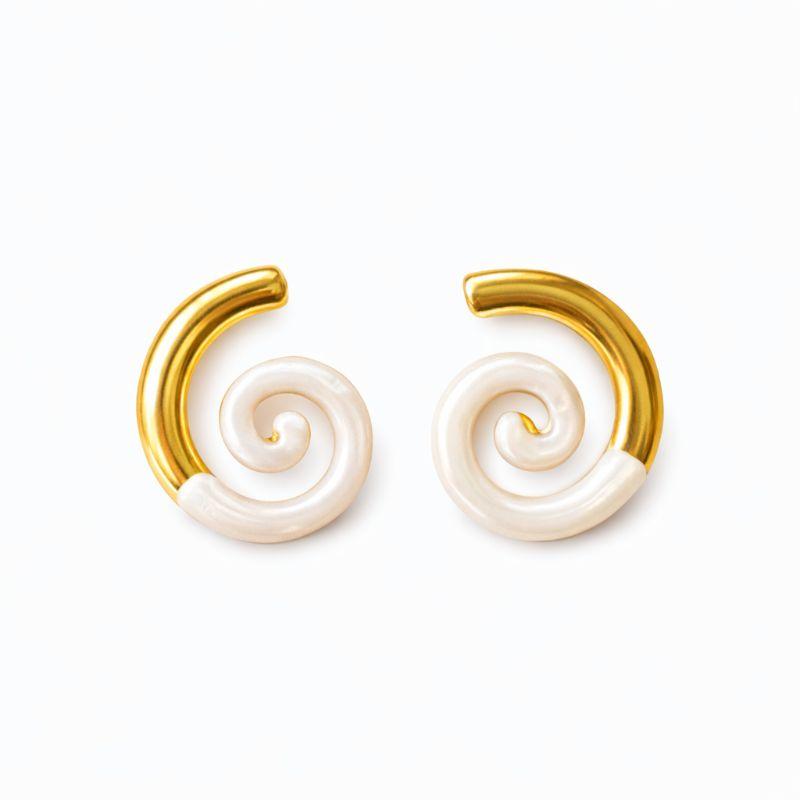 Brinco Espiral Resinado Á Prova D'Agua