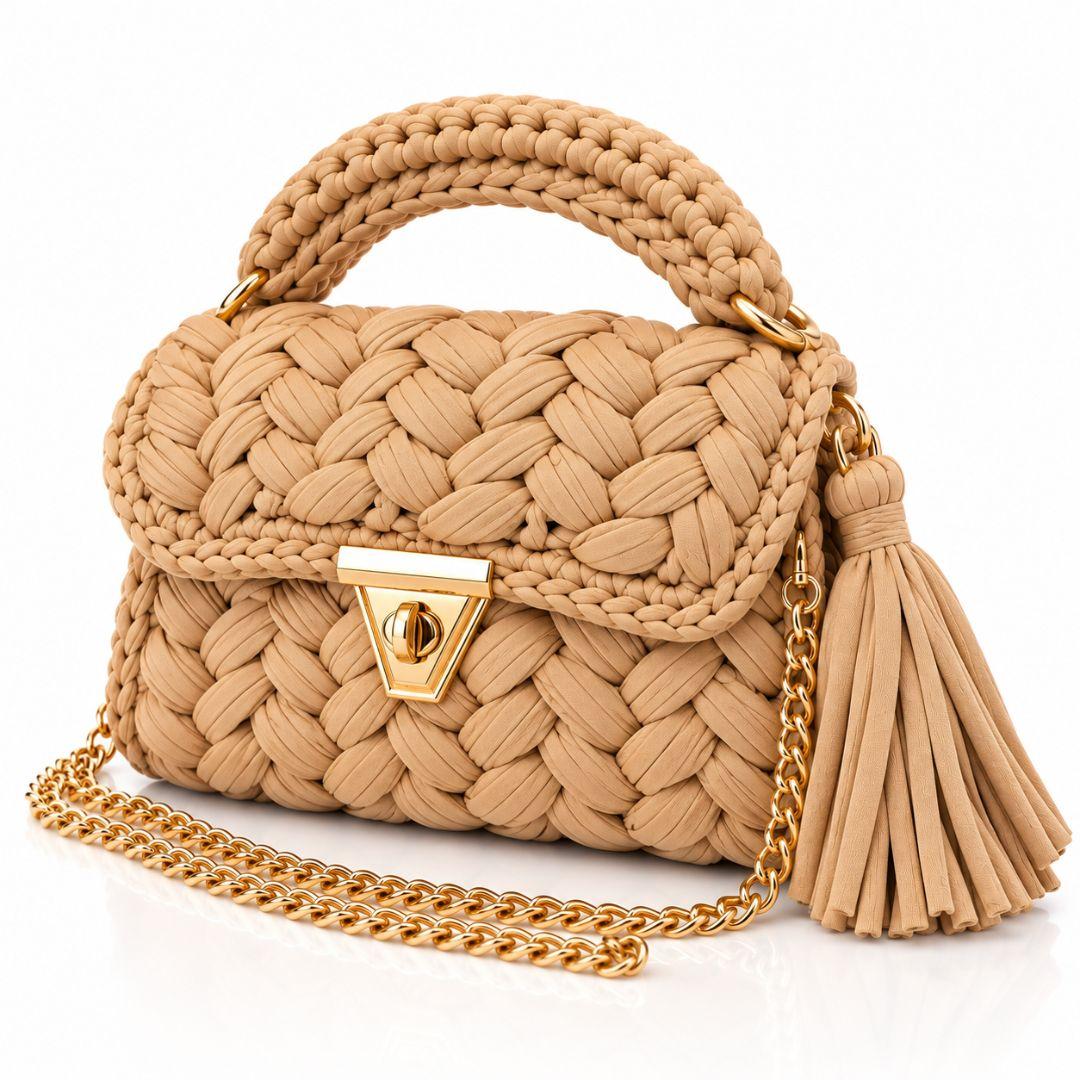 Bolsa em Malha Nude